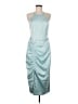 Parker 100% Polyester Teal Cocktail Dress Size 8 - photo 1
