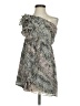 BCBGeneration 100% Polyester Gray Green Cocktail Dress Size S - photo 1