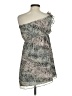 BCBGeneration 100% Polyester Gray Green Cocktail Dress Size S - photo 2