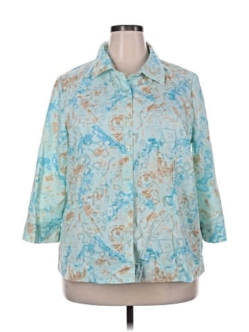 Studio Works 3/4 Sleeve Button-Down Shirt (view 1)