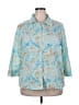 Studio Works Blue 3/4 Sleeve Button-Down Shirt Size 2X - photo 1