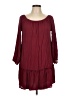 Peppermint 100% Polyester Solid Burgundy Red Casual Dress Size L - photo 1