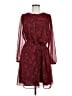 Ann Taylor 100% Polyester Paisley Red Casual Dress Size M - photo 1