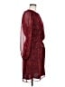 Ann Taylor 100% Polyester Paisley Red Casual Dress Size M - photo 4