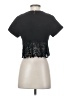 Rebecca Taylor Black Short Sleeve Top Size 2 - photo 2