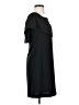 Charles Henry Solid Black Casual Dress Size XS - photo 4