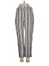 Free People Stripes Silver Ivory Casual Pants Size 2 - photo 1