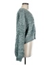 Shein 100% Polyester Tweed Teal Pullover Sweater Size 6 - photo 4