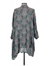 O'Neill 100% Viscose Paisley Teal 3/4 Sleeve Blouse Size XS - photo 2