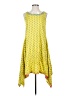 Assorted Brands 100% Rayon Polka Dots Yellow Casual Dress Size S - photo 1