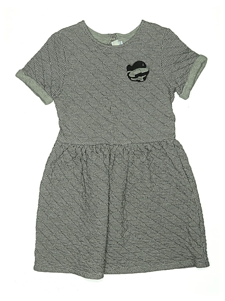 Pre-owned Petit Bateau Kids' Dress In Gray
