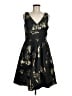 David Meister 100% Polyester Camo Black Cocktail Dress Size 8 - photo 1