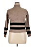 Cielo Stripes Brown Turtleneck Sweater Size XL - photo 1