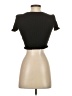 Zara Black Short Sleeve Top Size S - photo 2