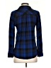 Rails 100% Rayon Plaid Blue Long Sleeve Button-Down Shirt Size XS - photo 2