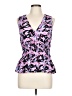 SOFIA Purple Sleeveless Blouse Size L - photo 1