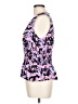 SOFIA Purple Sleeveless Blouse Size L - photo 5