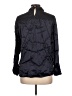 Zara Basic Black Long Sleeve Blouse Size L - photo 2