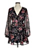 Mi ami 100% Polyester Floral Black Cocktail Dress Size XS - photo 1