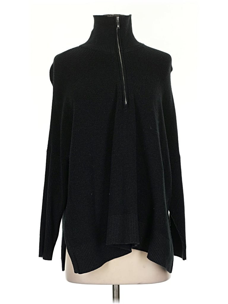 Pre-owned Tommy Bahama Long Sleeve Turtleneck In Black