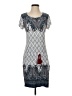 Assorted Brands Paisley Gray Casual Dress Size S - photo 1