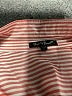 Velvet Heart 100% Rayon Stripes Orange Long Sleeve Button-Down Shirt Size L - photo 7