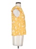 Everly 100% Rayon Yellow Sleeveless Blouse Size S - photo 4