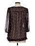 XXI 100% Polyester Black 3/4 Sleeve Blouse Size M - photo 2
