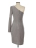 Betsy & Adam Metallic Silver Cocktail Dress Size 2 - photo 2
