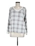 Cuddl Duds Plaid Gray Pullover Sweater Size M - photo 1