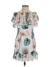 Guess 100% Polyester Tropical Gray Cocktail Dress Size S - photo 1