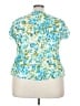 Fashion Bug 100% Polyester Teal Short Sleeve Blouse Size 22 - 24 - photo 2