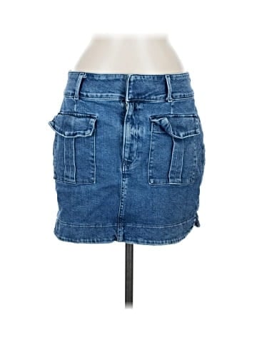 Express Denim Skirt (view 1)