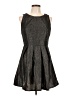 Forever 21 Metallic Gray Cocktail Dress Size L - photo 1