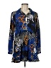 Attitudes by Renee Paisley Blue Long Sleeve Button-Down Shirt Size M (petite) - photo 1