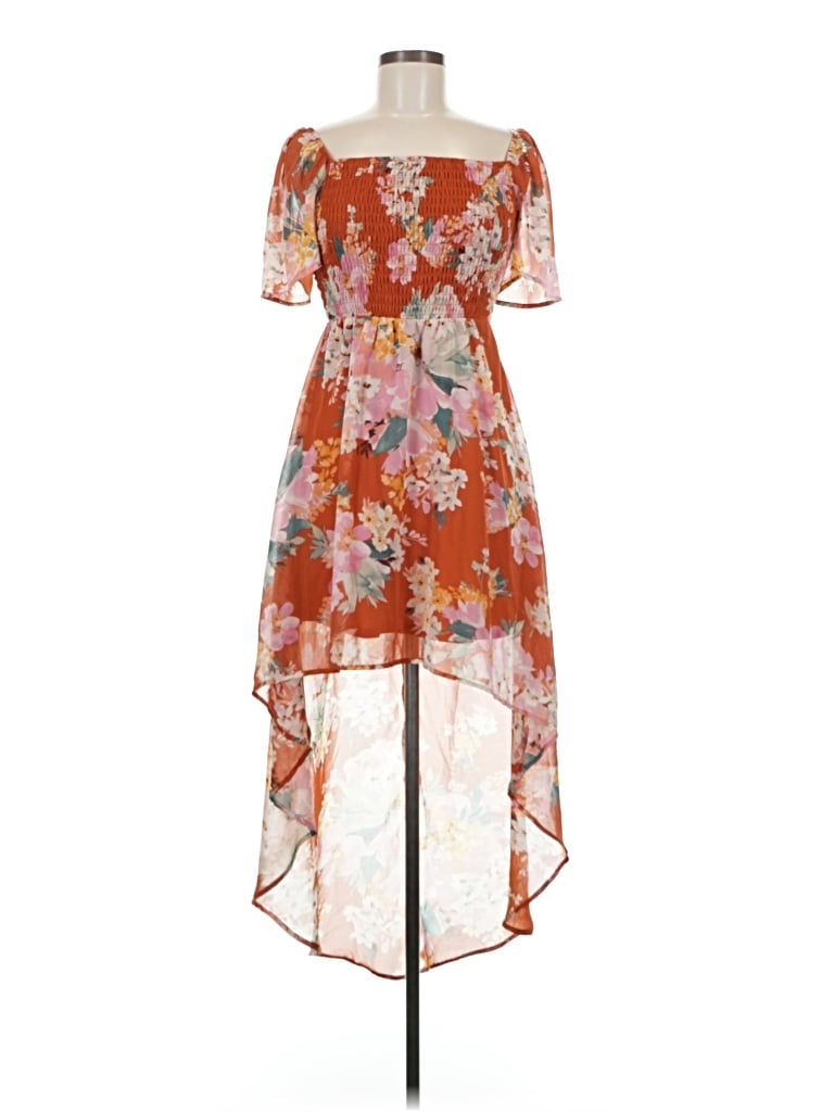 Pre-owned Lily Rose Casual Dress In Orange