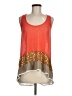BSB Collection 100% Polyester Orange Red Sleeveless Top Size M - photo 1