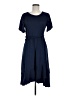 Reba Solid Blue Casual Dress Size M - photo 1