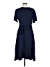 Reba Solid Blue Casual Dress Size M - photo 2