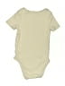 Cloud Island 100% Cotton Solid Tan Short Sleeve Onesie 9-12 MO / 12 MO - photo 2