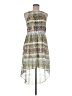 Gentle Fawn 100% Polyester Print Silver Cocktail Dress Size 6 - photo 1