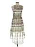 Gentle Fawn 100% Polyester Print Silver Cocktail Dress Size 6 - photo 2