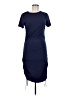 Shein Solid Blue Casual Dress Size 6 - photo 1