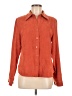 Christopher & Banks 100% Polyester Orange Long Sleeve Blouse Size M - photo 1