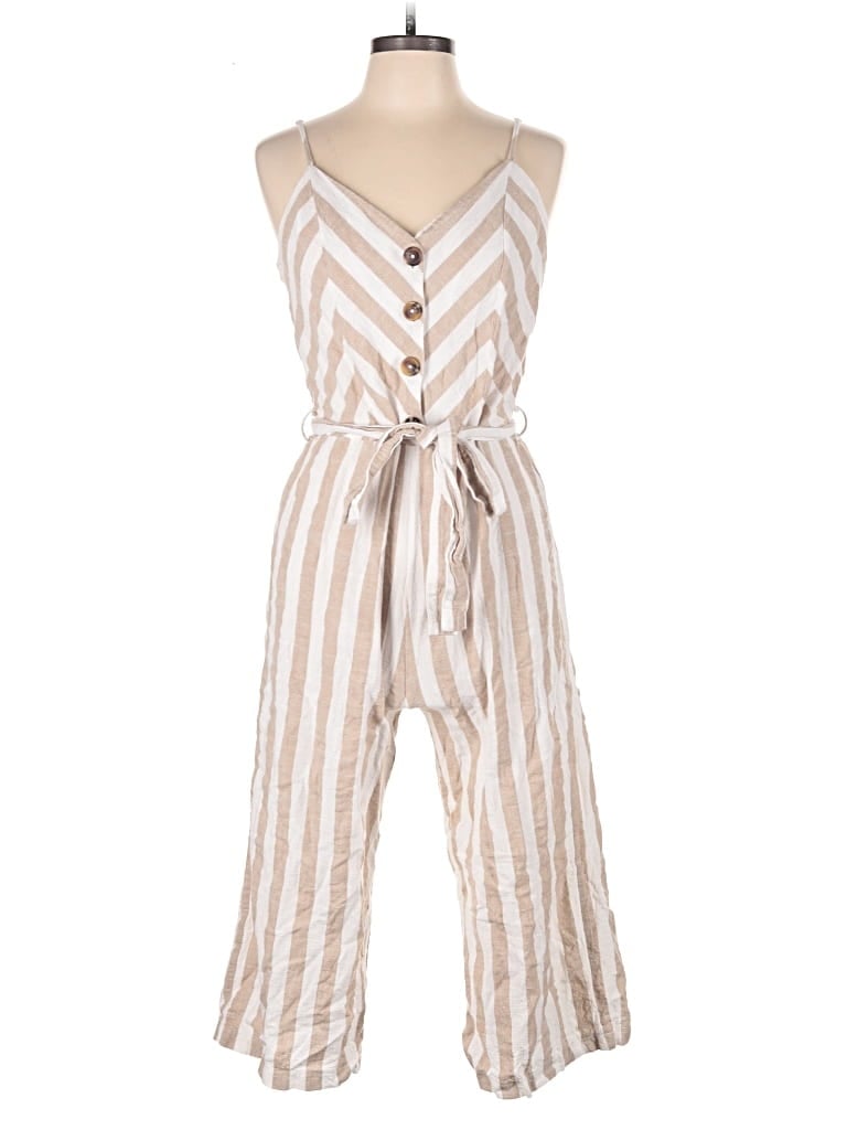 Pre-owned Kensie Jumpsuit In Tan