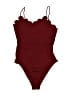 Shein Burgundy Bodysuit Size 2 - photo 1