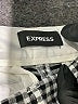 Express Checkered-gingham Black Casual Pants Size 2 - photo 4