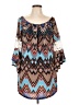 Win Win Blue 3/4 Sleeve Blouse Size Lg - XL - photo 1