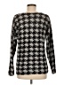 J.Jill 100% Cotton Houndstooth Black Silver Pullover Sweater Size M - photo 2