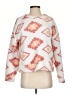 Thread & Supply Print White Pullover Sweater Size S - photo 1